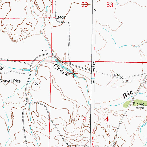 Topographic Map of Van Norman Post Office (historical), MT