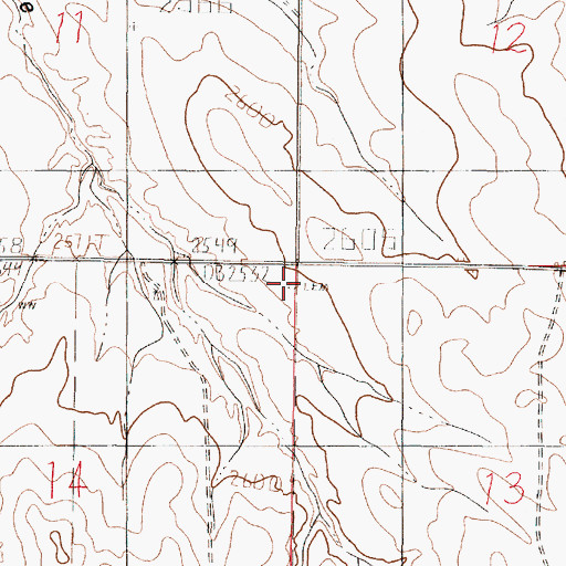 Topographic Map of Haglunds Ritchie Cemetery, MT