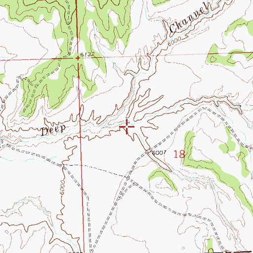Topographic Map of Twin Wash, CO