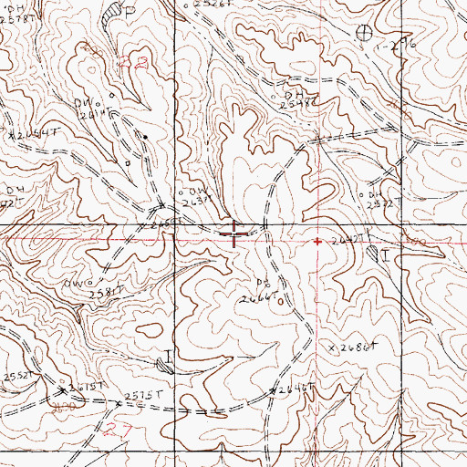 Topographic Map of McCone County, MT