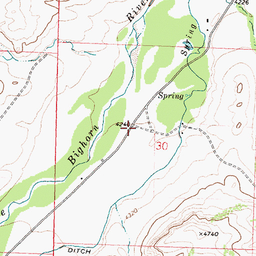 Topographic Map of Powers School (historical), MT