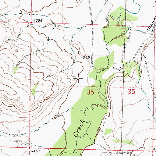 Topographic Map of Rim Rock School (historical), MT