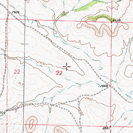 Topographic Map of Trail Creek School (historical), MT