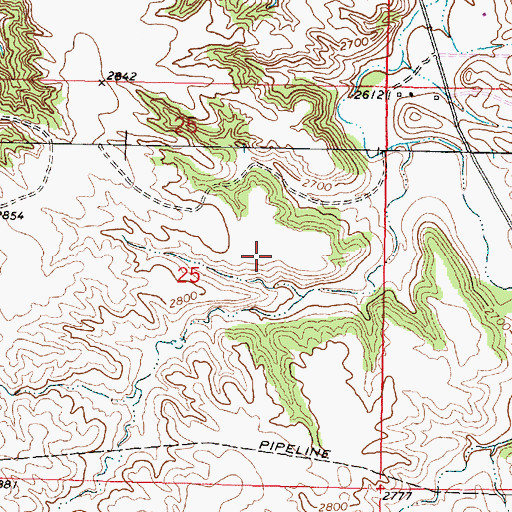 Topographic Map of Pleasant Valley School (historical), MT