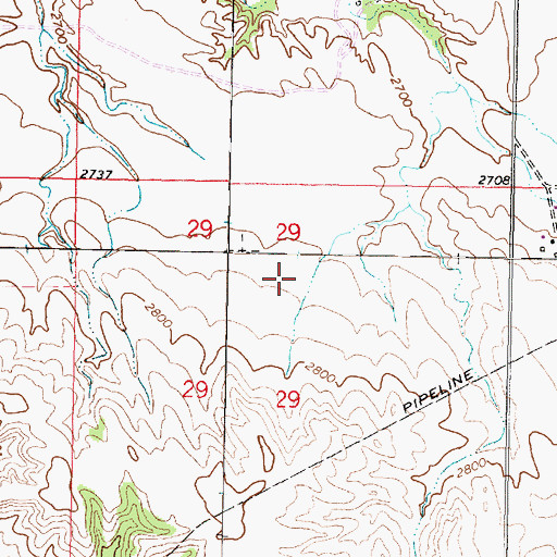 Topographic Map of Springdale School (historical), MT