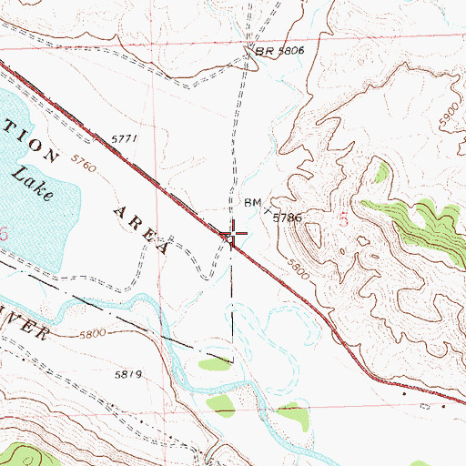Topographic Map of Blacks Gulch, CO
