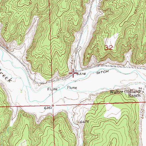 Topographic Map of Collins Gulch, CO