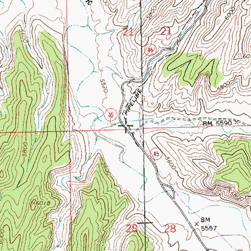 Topographic Map of Park Canyon, UT