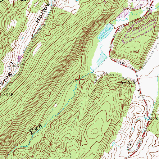 Topographic Map of Edwards Run Wildlife Management Area, WV