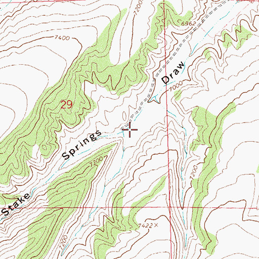 Topographic Map of Black Cabin Gulch, CO