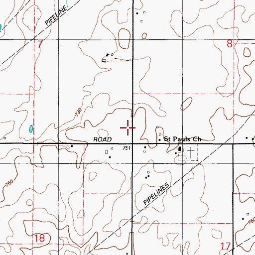 Topographic Map of Meyer School (historical), IL