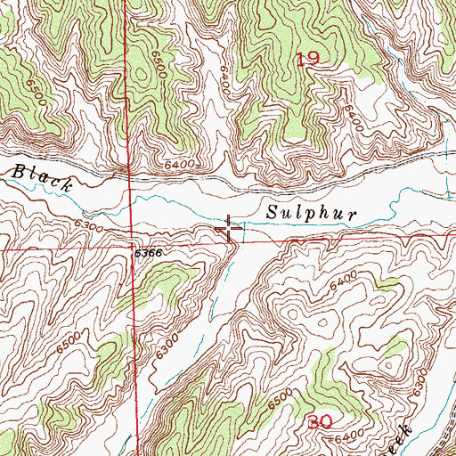Topographic Map of Eureka Creek, CO