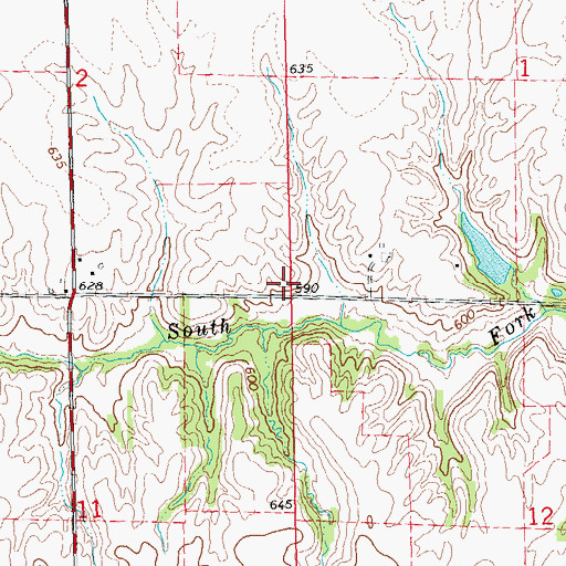 Topographic Map of Crowl School (historical), IL