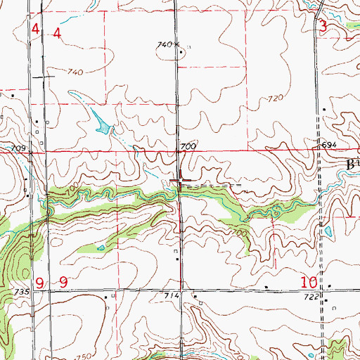 Topographic Map of Sugarloaf School (historical), IL