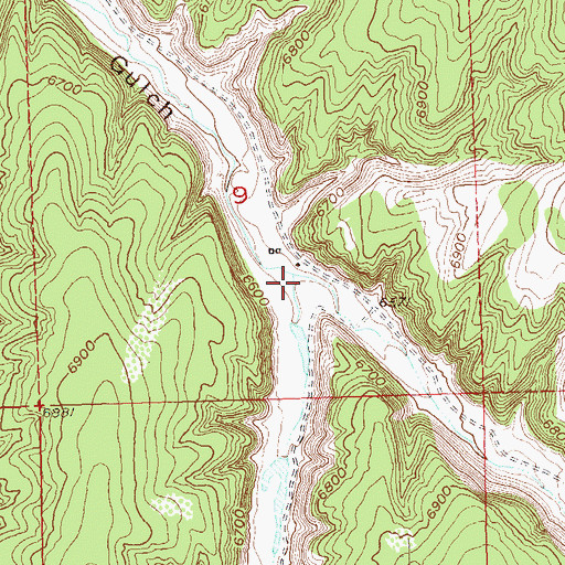 Topographic Map of East Fork Stewart Gulch, CO