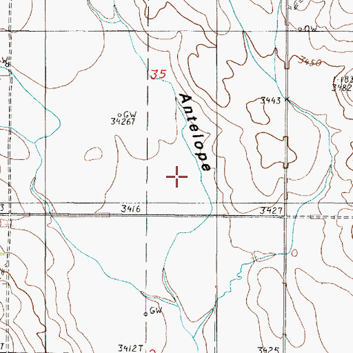 Topographic Map of Toole County, MT