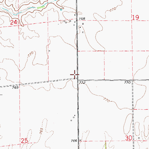Topographic Map of Stine School (historical), IL