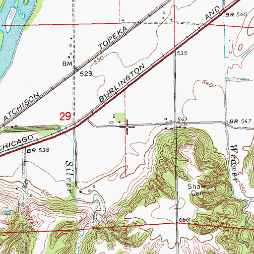 Topographic Map of Tiwappity School (historical), IL