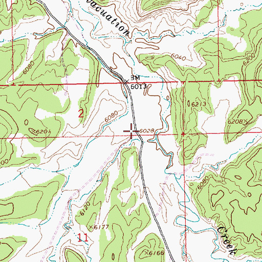 Topographic Map of Davis Canyon, CO