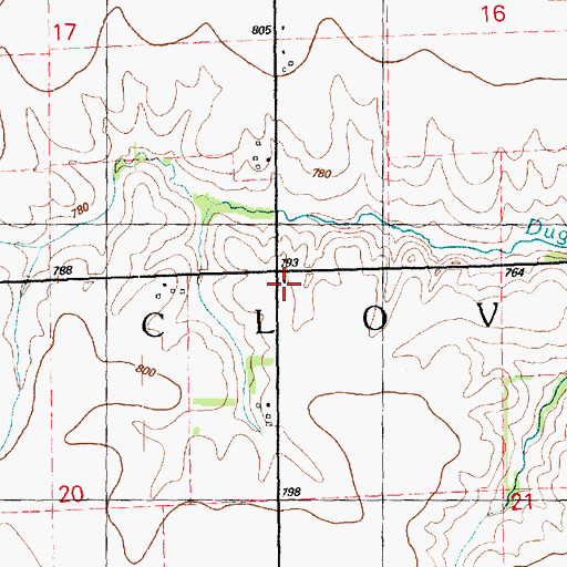 Topographic Map of Fairplay School (historical), IL