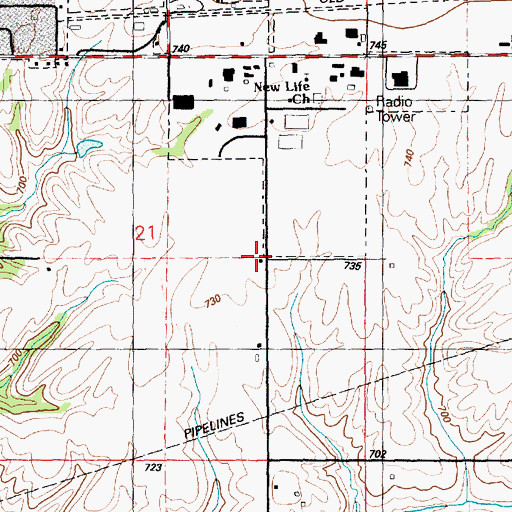 Topographic Map of McKee School (historical), IL