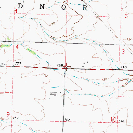 Topographic Map of Park School (historical), IL