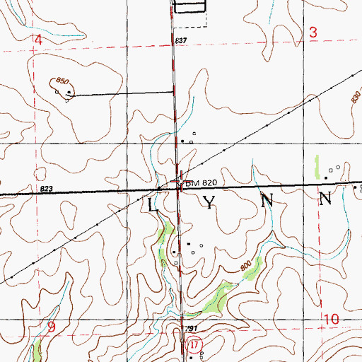 Topographic Map of Potter School (historical), IL