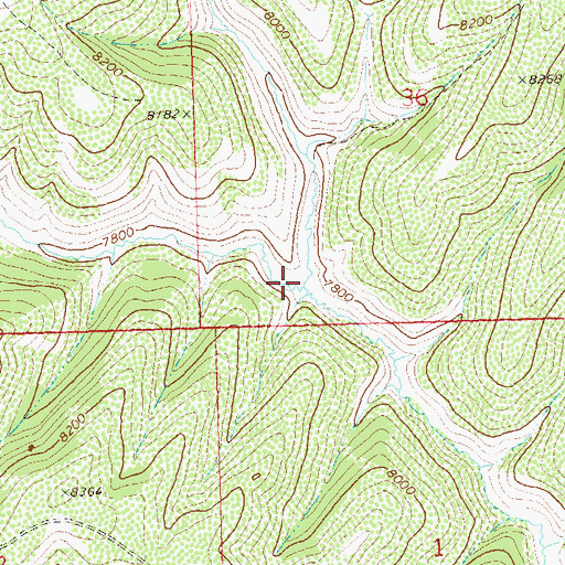 Topographic Map of West Willow Creek, CO