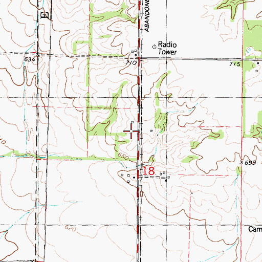 Topographic Map of Pleasant Hill School (historical), IL