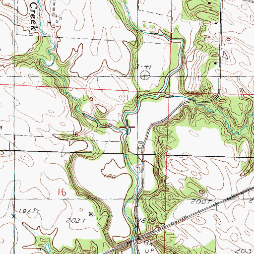 Topographic Map of Maple Grove Creek, IL