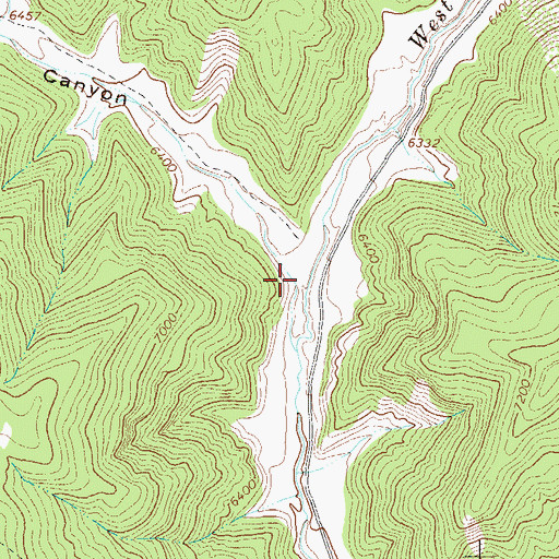 Topographic Map of Wagon Canyon, CO