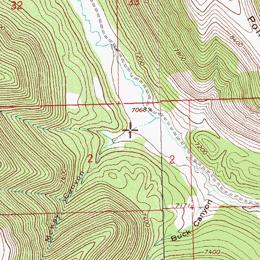 Topographic Map of McKay Canyon, CO