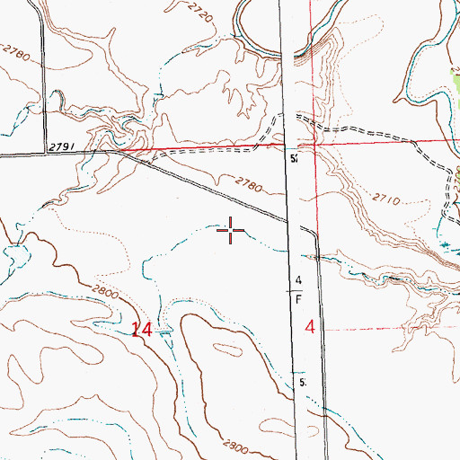 Topographic Map of Smith Post Office (historical), MT