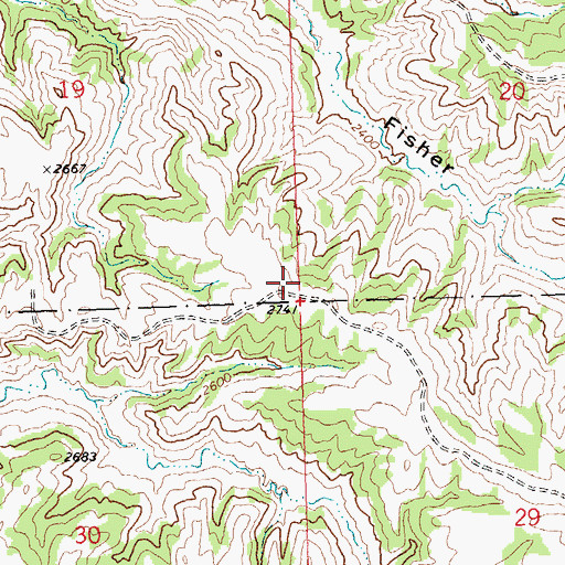 Topographic Map of Athearn School (historical), MT