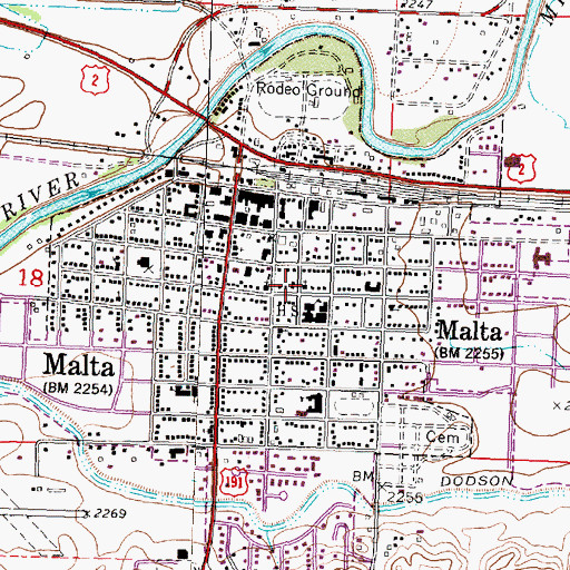 Topographic Map of Community Church, MT