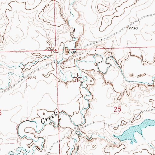 Topographic Map of Parrott Coulee, MT
