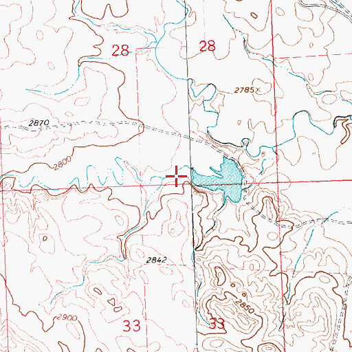Topographic Map of Best Coulee, MT