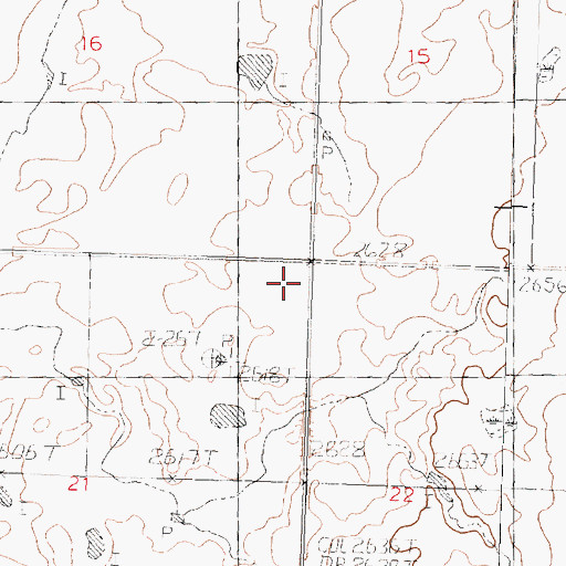 Topographic Map of Corwine Center Post Office (historical), MT