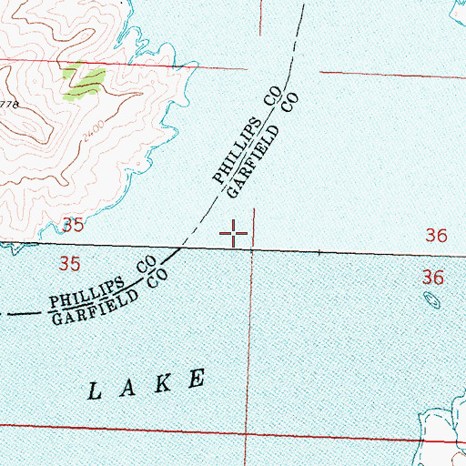Topographic Map of Dogtown Bend (historical), MT