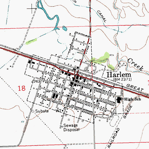 Topographic Map of Saint Stephens Church (historical), MT