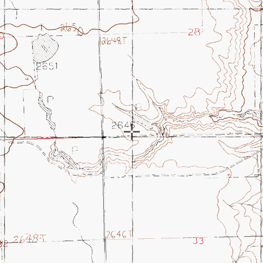 Topographic Map of Hiebert School (historical), MT
