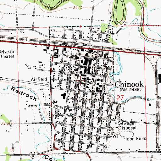 Topographic Map of Presbyterian Church, MT