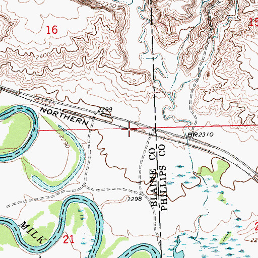 Topographic Map of Survant (historical), MT