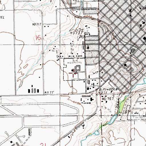 Topographic Map of WIC Clinic, MT