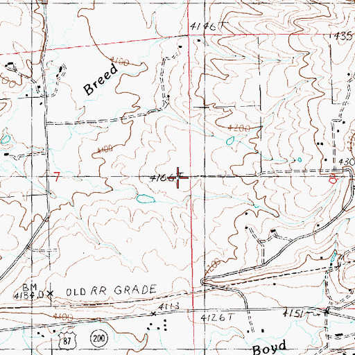 Topographic Map of Corbley School (historical), MT