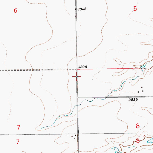 Topographic Map of Melton School (historical), MT
