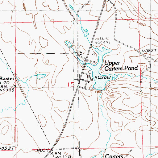 Topographic Map of Sunset Memorial Gardens, MT