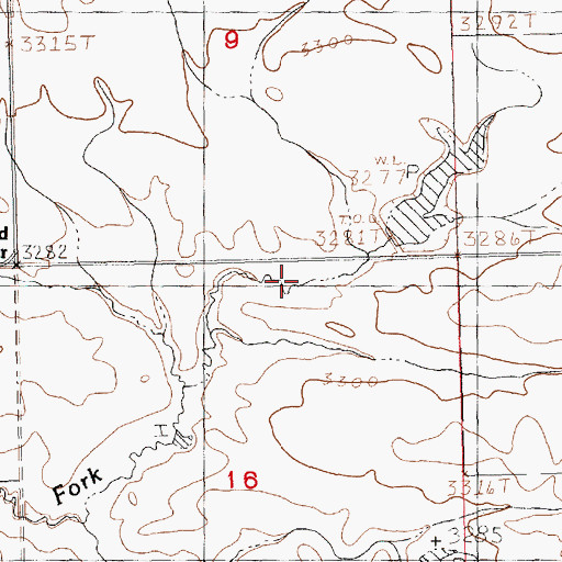 Topographic Map of Gerhard Post Office (historical), MT
