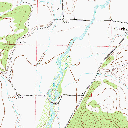 Topographic Map of Greenville Creek, CO