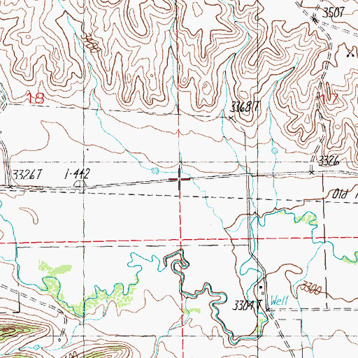 Topographic Map of Doughty (historical), MT